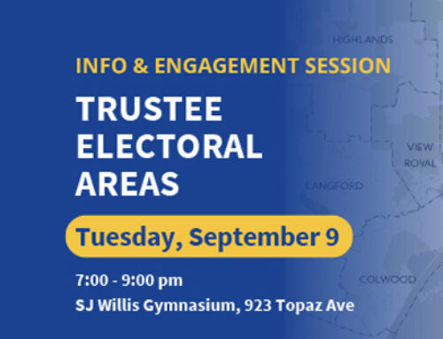 Public Engagement Session on September 9 Proposes Variation to Trustee Electoral Areas within the Greater Victoria School District